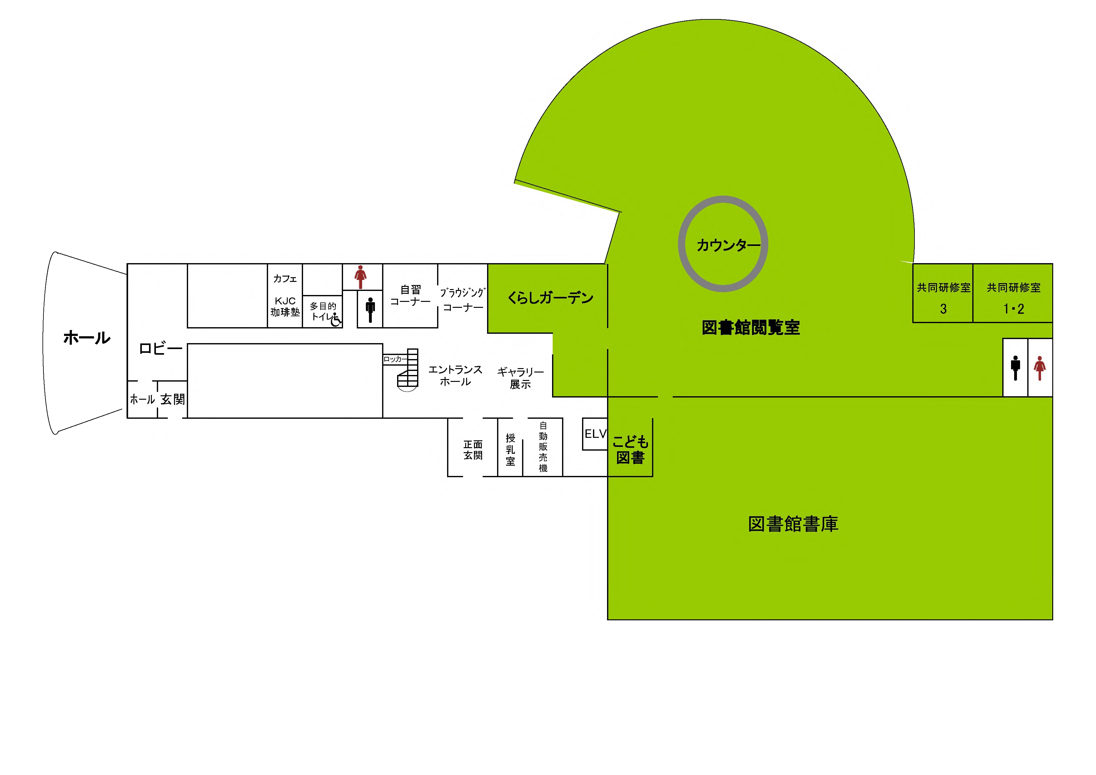 3館配置図